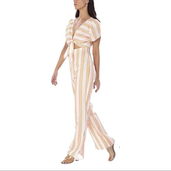 Kendall + Kylie Front Tie Jumpsuit - Picture 3 of 7